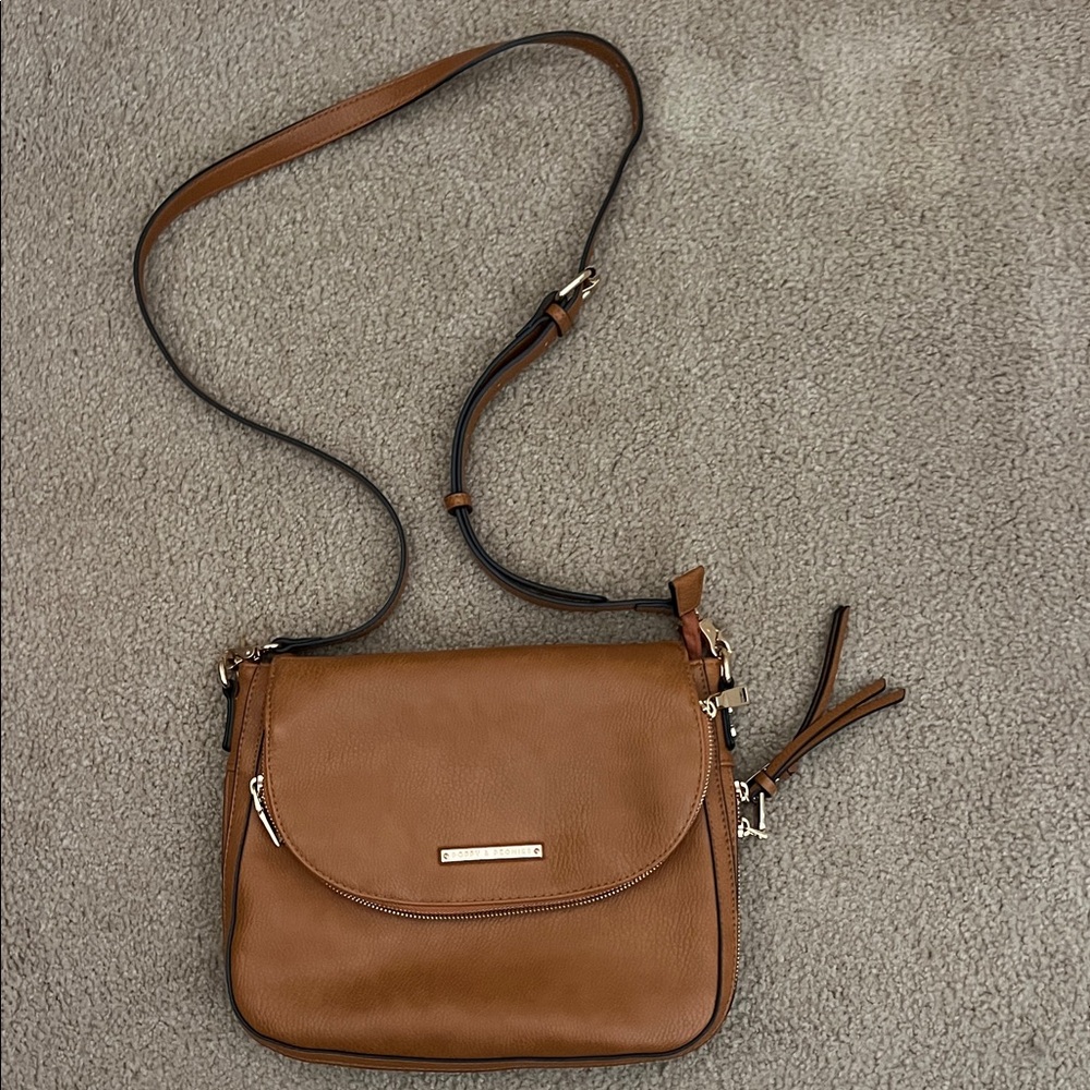 Poppy and Peonies Leather Crossbody Bag